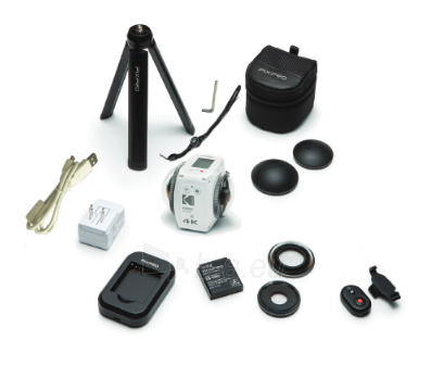Kamera Kodak VR360 4K White paveikslėlis 1 iš 4