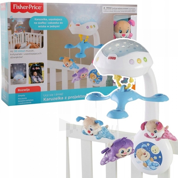 Muzikinė karuselė tvirtinama prie kūdikio lovos Fisher Price FWR92 Mattel paveikslėlis 1 iš 1