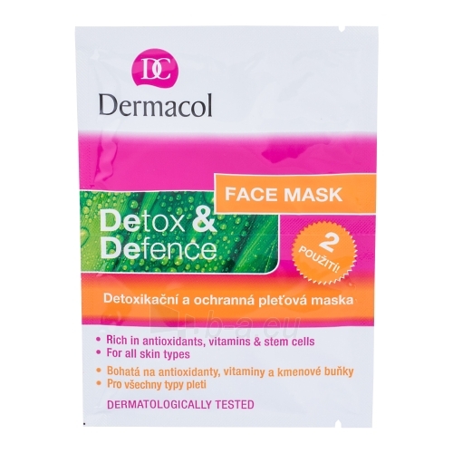 Mask Dermacol Detox&Defence Face Mask Cosmetic 16g paveikslėlis 1 iš 1