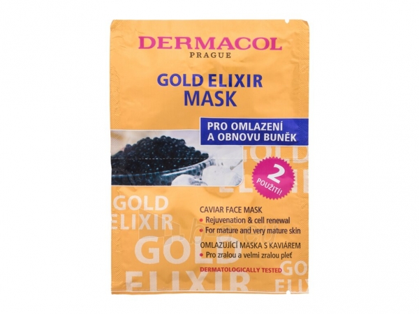 Kaukė Dermacol Gold Elixir Mask Cosmetic 16ml paveikslėlis 1 iš 1