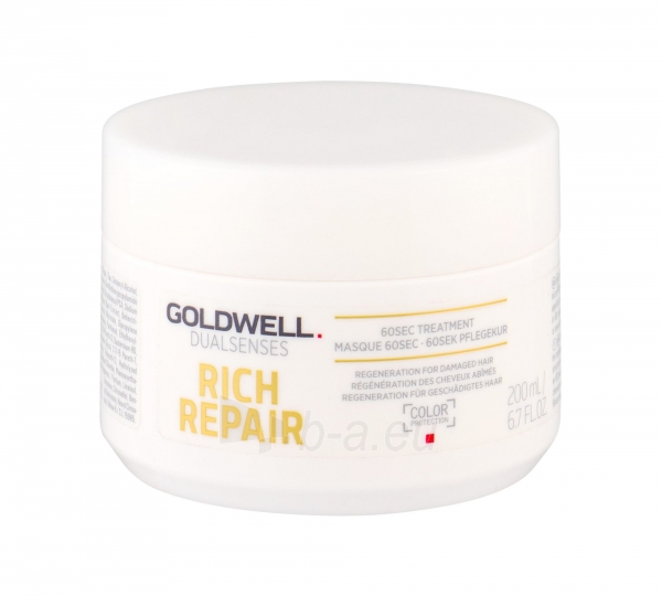 Kaukė plaukams Goldwell Dualsenses Rich Repair 60 Sec Treatment Cosmetic 200ml paveikslėlis 1 iš 1