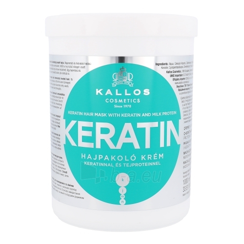 Kallos Keratin Hair Mask Cosmetic 1000ml paveikslėlis 1 iš 1