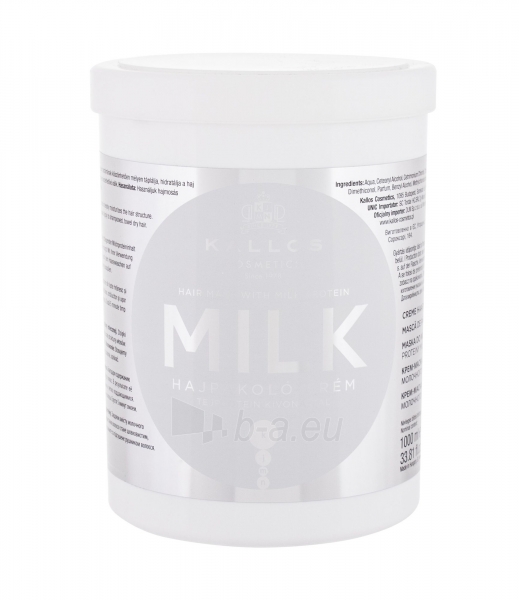 Kallos Milk Hair Mask Cosmetic 1000ml paveikslėlis 1 iš 1