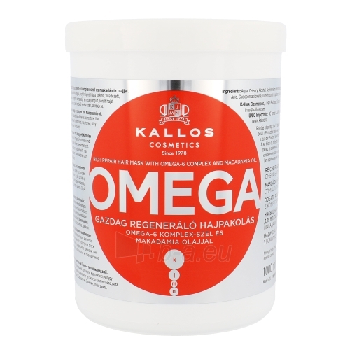 Kallos Omega Hair Mask Cosmetic 1000ml paveikslėlis 1 iš 1
