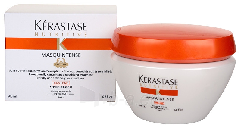 Kaukė plaukams Kérastase Intensive Nourishing Mask for fine hair Masquintense Irisome 200 ml paveikslėlis 3 iš 4