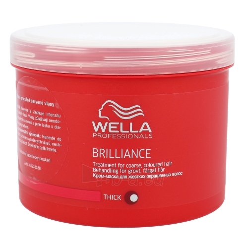 Wella Brilliance Mask Thick Hair Cosmetic 500ml paveikslėlis 1 iš 1