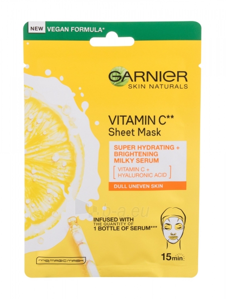 Kaukė sausai skin Garnier Skin Naturals Vitamin C 1vnt paveikslėlis 1 iš 1