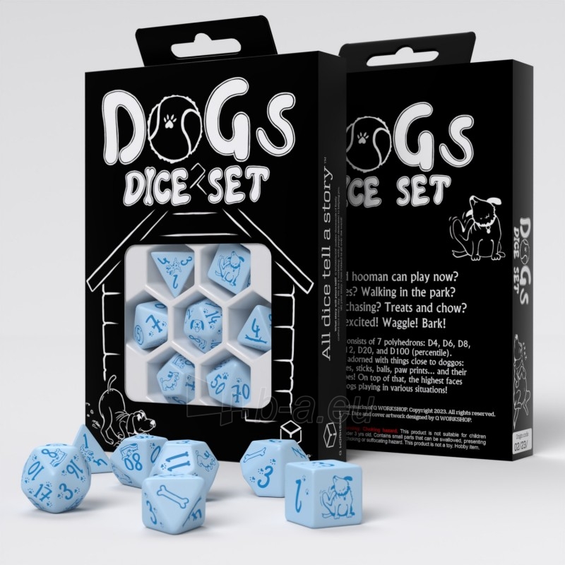 Kauliukų rinkinys DOGS Dice Set: Max paveikslėlis 2 iš 8