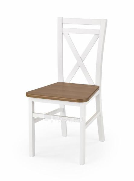 Medinė valgomojo kėdė Dariusz 2 balta / alksnis paveikslėlis 1 iš 2