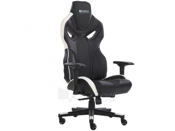 Žaidimų kėdė Sandberg 640-83 Voodoo Gaming Chair (juoda / balta) paveikslėlis 1 iš 1