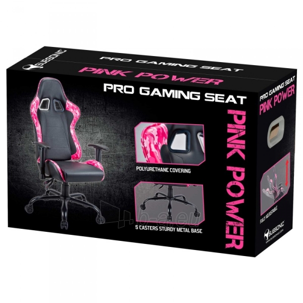 Kėdė Subsonic Pro Gaming Seat Pink Power paveikslėlis 10 iš 10