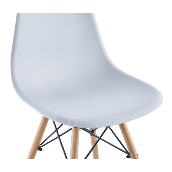 Valgomojo kėdės Matera (2 vnt. komplektas, baltos spalvos) paveikslėlis 5 iš 6