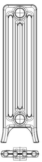 Ketinis sek. radiatorius KALOR 500/160, koja (grunto sp.) paveikslėlis 3 iš 3