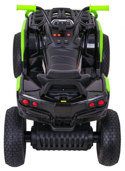 Keturratis Quad ATV su pripučiamomis padangomis, juodas - žalias paveikslėlis 5 iš 13