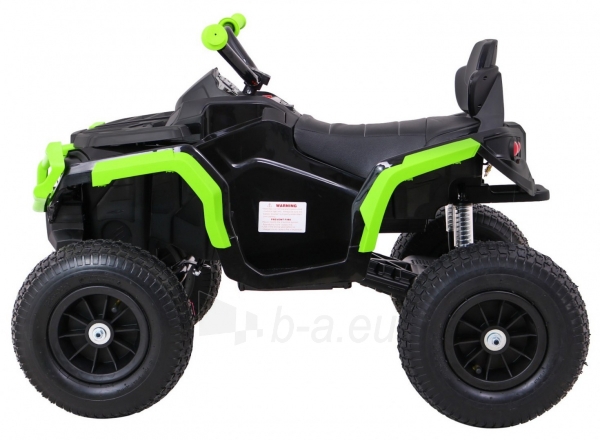 Keturratis Quad ATV su pripučiamomis padangomis, juodas - žalias paveikslėlis 3 iš 13