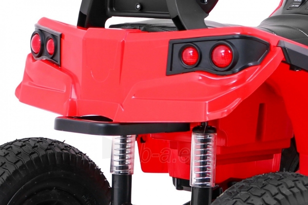 Keturratis Quad ATV su pripučiamomis padangomis, raudonas paveikslėlis 2 iš 12