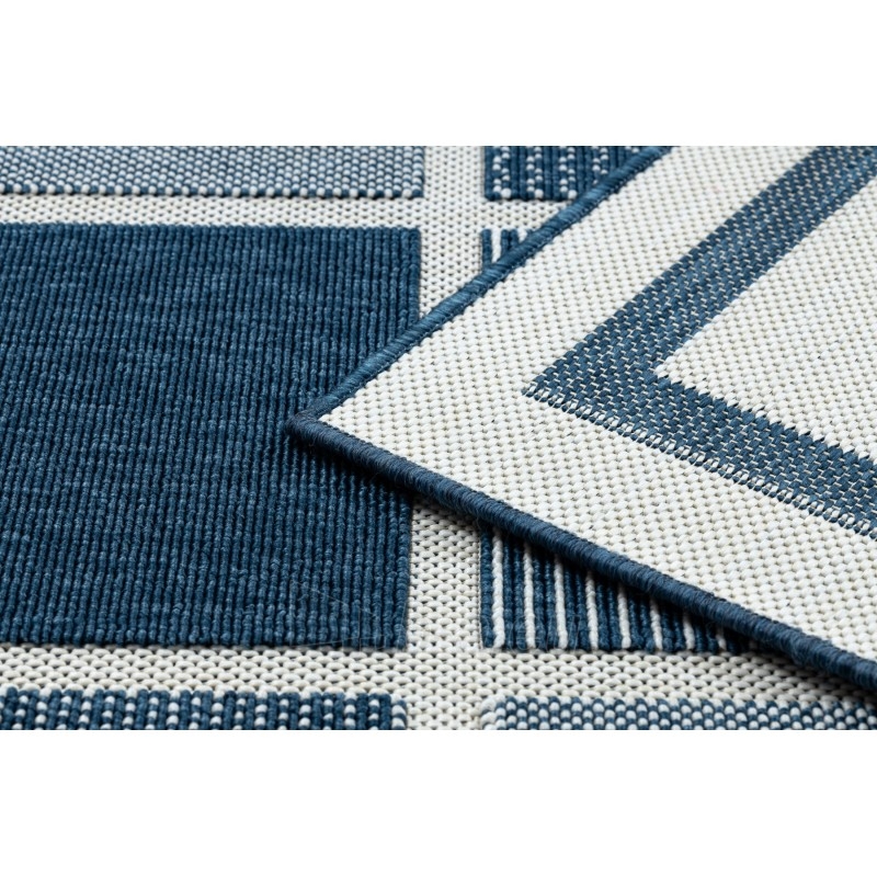 Kilimas su mėlynos spalvos motyvais SPRING Kvadratai | 120x170 cm paveikslėlis 15 iš 16