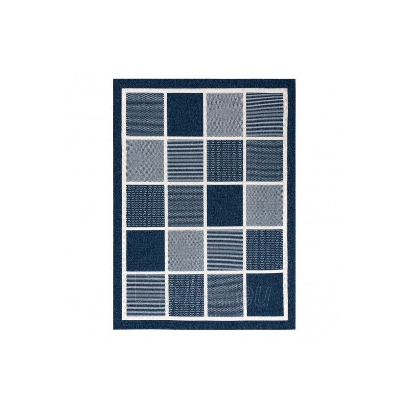 Kilimas su mėlynos spalvos motyvais SPRING Kvadratai | 120x170 cm paveikslėlis 16 iš 16