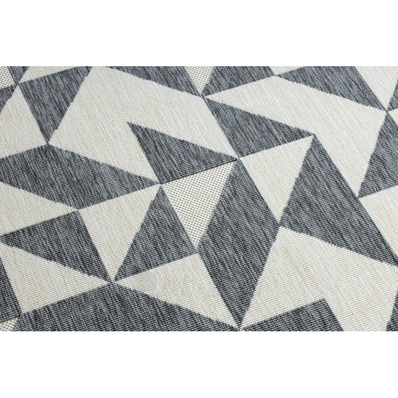 Kilimas su pilkos spalvos motyvais SPRING Trikampiai | 200x290 cm paveikslėlis 5 iš 16