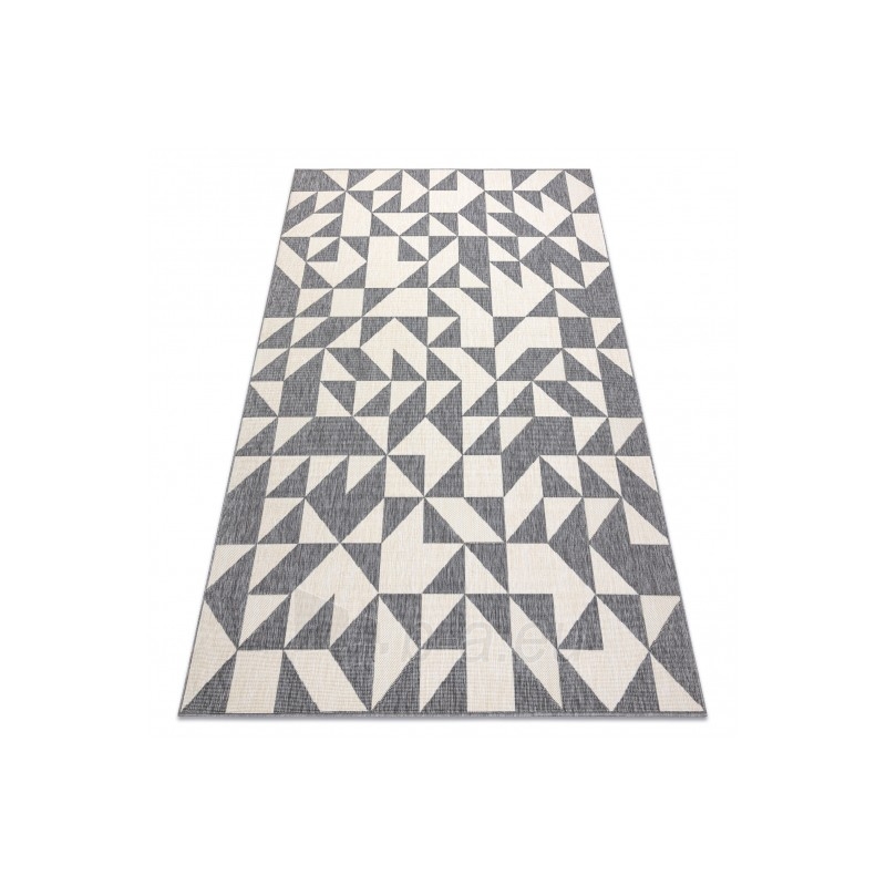 Kilimas su pilkos spalvos motyvais SPRING Trikampiai | 200x290 cm paveikslėlis 16 iš 16