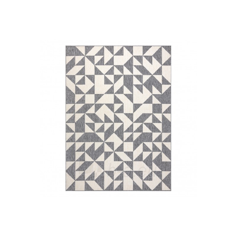 Kilimas su pilkos spalvos motyvais SPRING Trikampiai | 80x150 cm paveikslėlis 2 iš 16