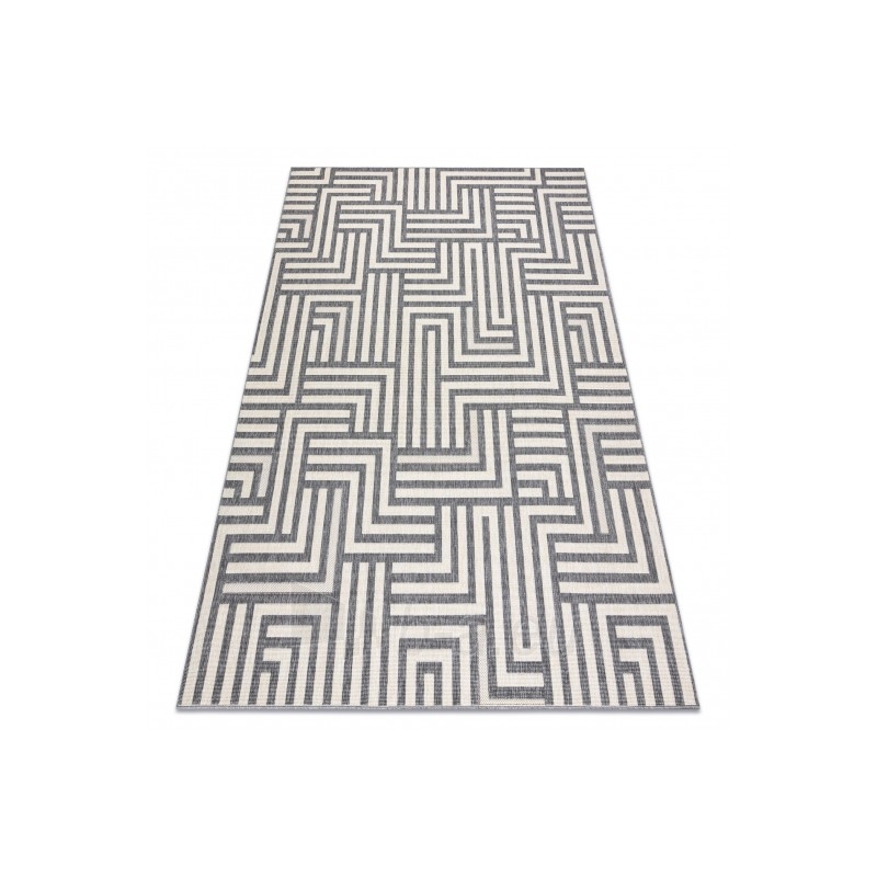 Kilimas su pilkos spalvos raštu SPRING Labirintas | 120x170 cm paveikslėlis 16 iš 16
