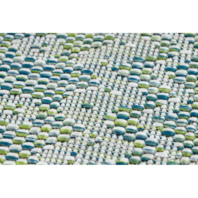 Kilimas su žaliais ir mėlynais akcentais SION Deimantai | 120x170 cm paveikslėlis 6 iš 16