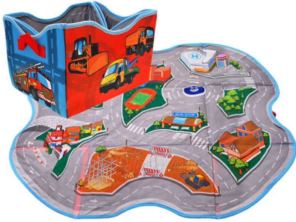Vaikiškas žaidimų kilimėlis - dėžė žaislams paveikslėlis 1 iš 8