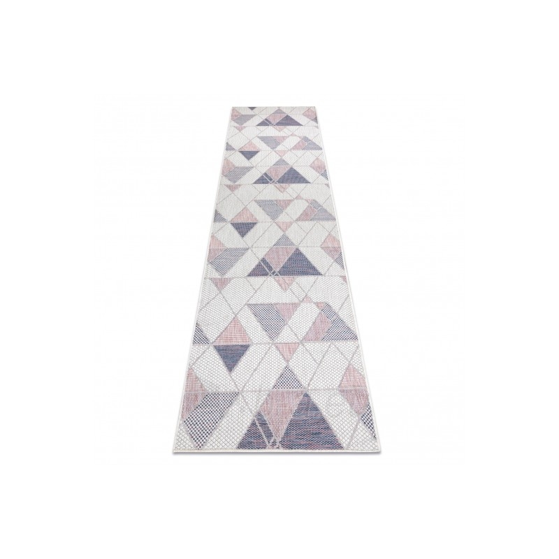Kiliminis takelis su rožiniais akcentais SION Trikampiai | 60x250 cm paveikslėlis 16 iš 16