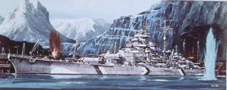 Klijuojamas modelis REVELL 05042 1/570 Battleship Tirpitz paveikslėlis 1 iš 1