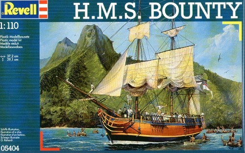 Klijuojamas modelis REVELL 05404 1/110 Sailship HMS Bounty paveikslėlis 1 iš 1