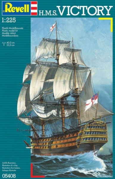 Klijuojamas modelis REVELL 05408 1/225 Sailship H.M.S. Victory paveikslėlis 1 iš 1