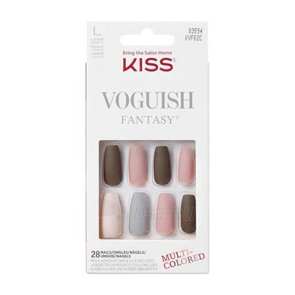 Klijuojami nagai KISS Adhesive nails Voguish Fantasy Nails Chilllout 28 pcs paveikslėlis 1 iš 3