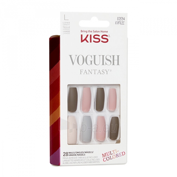 Klijuojami nagai KISS Adhesive nails Voguish Fantasy Nails Chilllout 28 pcs paveikslėlis 3 iš 3