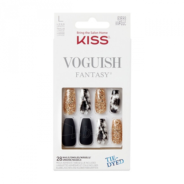 Klijuojami nagai KISS Adhesive nails Voguish Fantasy Nails New York 28 pcs paveikslėlis 1 iš 3