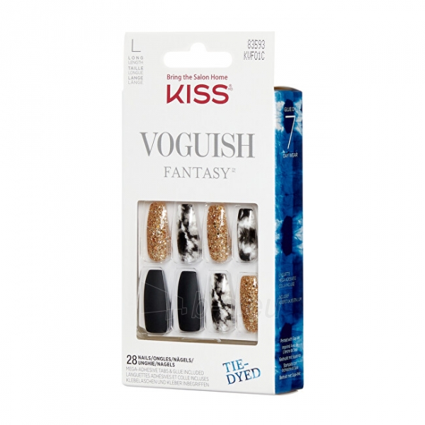 Klijuojami nagai KISS Adhesive nails Voguish Fantasy Nails New York 28 pcs paveikslėlis 2 iš 3