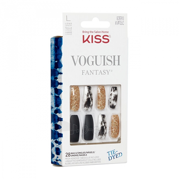Klijuojami nagai KISS Adhesive nails Voguish Fantasy Nails New York 28 pcs paveikslėlis 3 iš 3