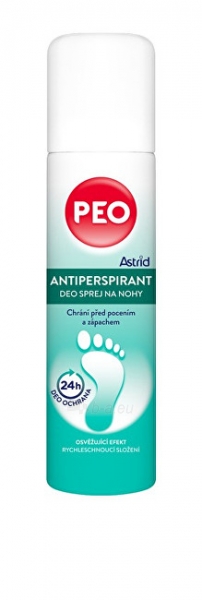 Kojų dezodorantas Astrid Antiperspirant deo foot spray PEO 150 ml paveikslėlis 1 iš 1