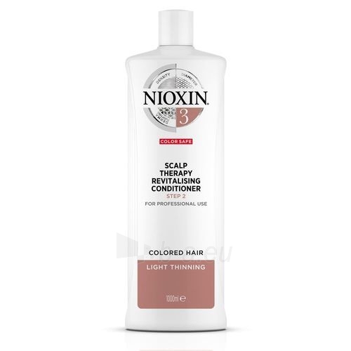 Kondicionierius plaukams Nioxin Skin Revitalizer for fine colored slightly thinning hair System 3 (Revitaliser Scalp Conditioner Fine Hair Normal To Thin Looking Chemically Treated) 300 ml paveikslėlis 1 iš 2