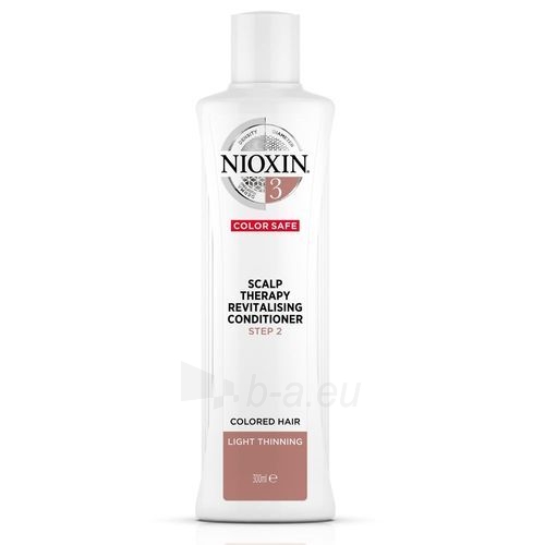 Kondicionierius plaukams Nioxin Skin Revitalizer for fine colored slightly thinning hair System 3 (Revitaliser Scalp Conditioner Fine Hair Normal To Thin Looking Chemically Treated) 300 ml paveikslėlis 2 iš 2