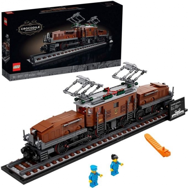 Konstruktorius 10277 LEGO Crocodile Locomotive paveikslėlis 2 iš 6