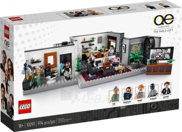 Konstruktorius 10291 LEGO Creator Expert Queer Eye – The Fab 5 Loft paveikslėlis 1 iš 6