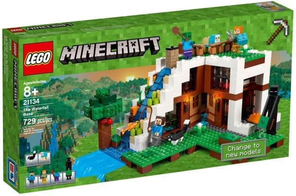 Konstruktorius 21134 LEGO® Minecraft Paslaptingas prieglobstis už krioklio paveikslėlis 1 iš 1