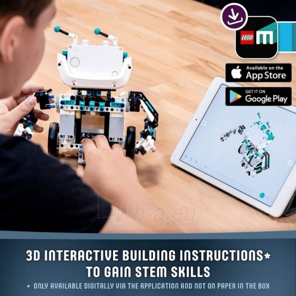 Konstruktorius 51515 LEGO MINDSTORMS Robot Inventor Robotics Kit, 5in1 App Controlled Programmable Interactive paveikslėlis 5 iš 6