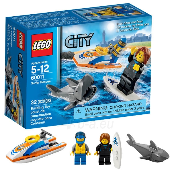 Konstruktorius LEGO City Banglentininko gelbėjimas 60011 paveikslėlis 1 iš 1