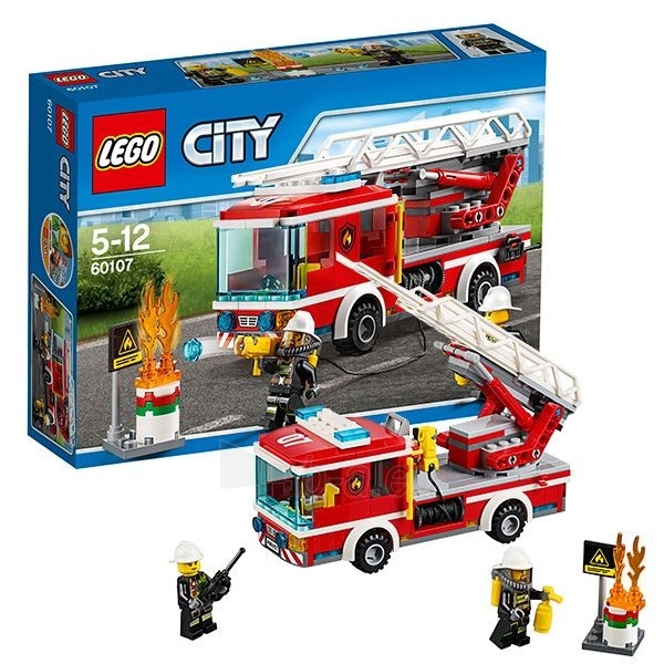 Konstruktorius 60107 Lego City Пожарный автомобиль с лестницей paveikslėlis 1 iš 1