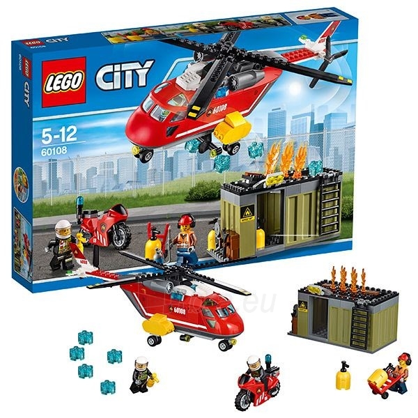 Konstruktorius 60108 Lego City Пожарная команда быстрого реагирования paveikslėlis 1 iš 1