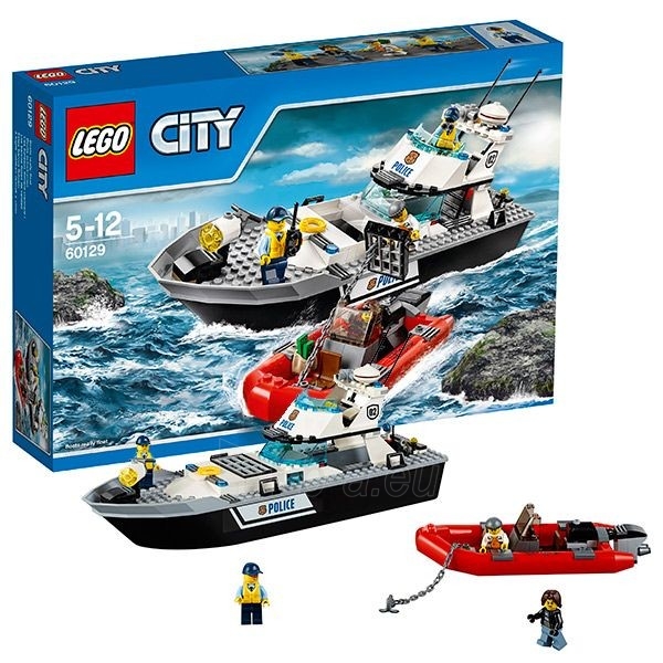 Konstruktorius 60129 Lego City Police Patrol Boat paveikslėlis 1 iš 1