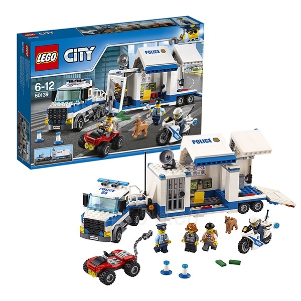 Konstruktorius LEGO City Mobilus policijos komandinis centras 60139 paveikslėlis 1 iš 1