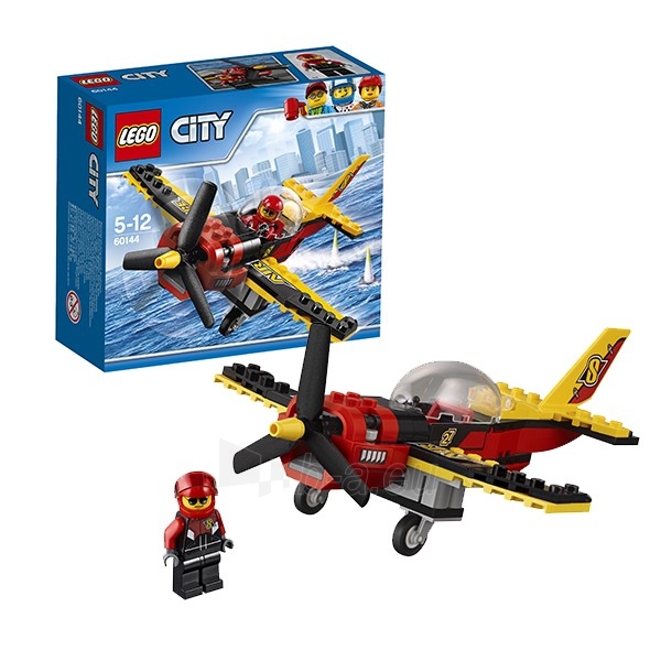 Konstruktorius 60144 LEGO® City Lenktynių lėktuvas paveikslėlis 1 iš 1